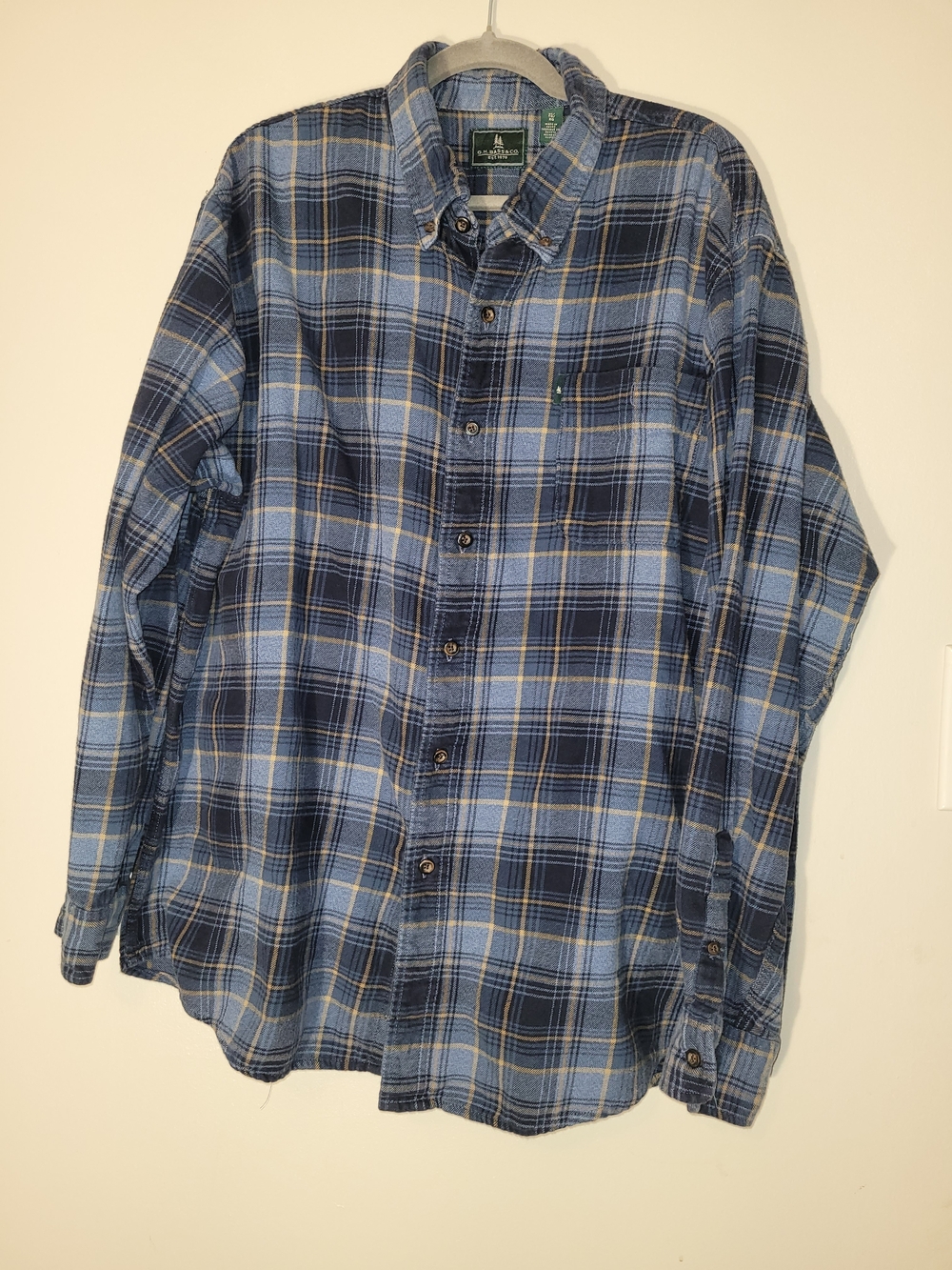 Timberland Blue Plaid Button-Down Shirt - Men's